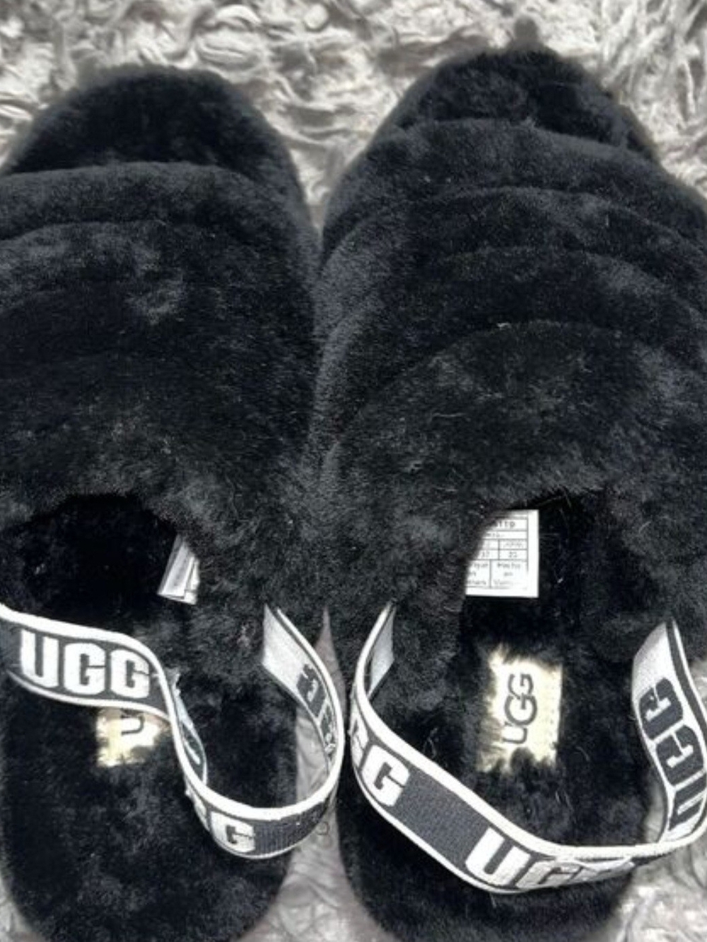 UGG Black Cozy Slippers Womens 6
